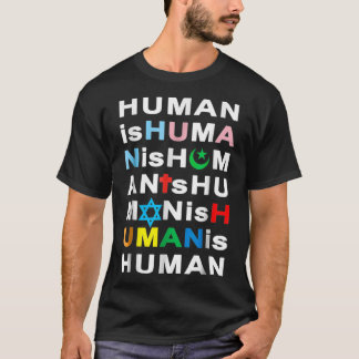 T-shirt Kindness Coexister Anti-Hate LGBTQ Trans Musulman 