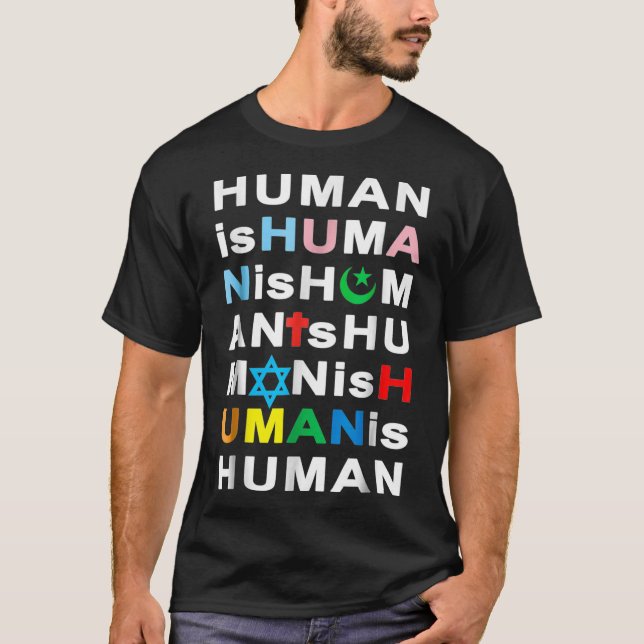 T-shirt Kindness Coexister Anti-Hate LGBTQ Trans Musulman  (Devant)