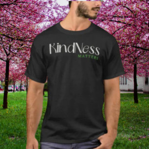 T-shirt Kindness Matters - Blanc & Vert