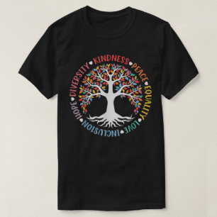 T-shirt Kindness Paix Égalité Amour Inclusion Diversité