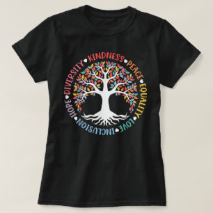 T-shirt Kindness Paix Égalité Amour Inclusion Diversité