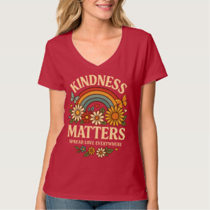 T-shirt Kindy Matters Retro Rainbow Art