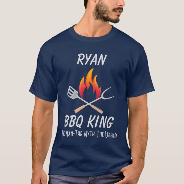 T-shirt King barbecue (Devant)