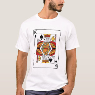 T-shirt King Blackjack Cards Poker 21 Q best quality