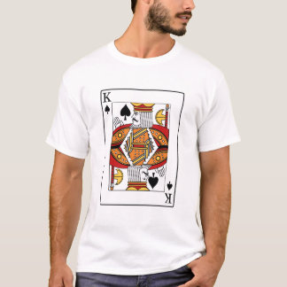 T-shirt King Blackjack Cards Poker 21 Q best quality