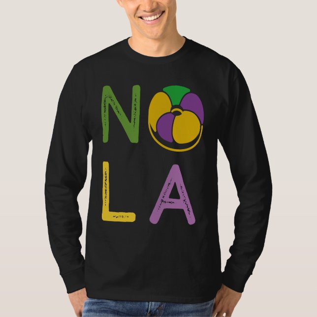 T-shirt King Cake Mardi Gras New Orleans Parade Shenanigan (Devant)