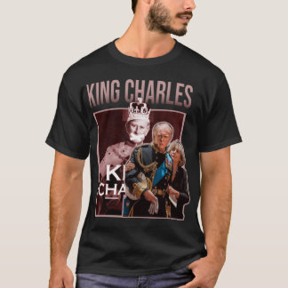 T-shirt king charles drôle rétro - King Charles
