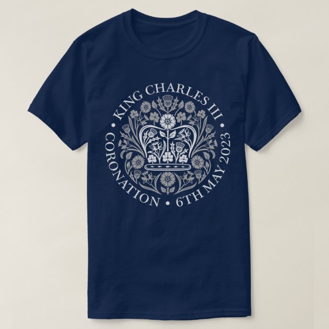 T-SHIRT KING CHARLES III CORONATION COMMÉMORATIVE (Design devant)