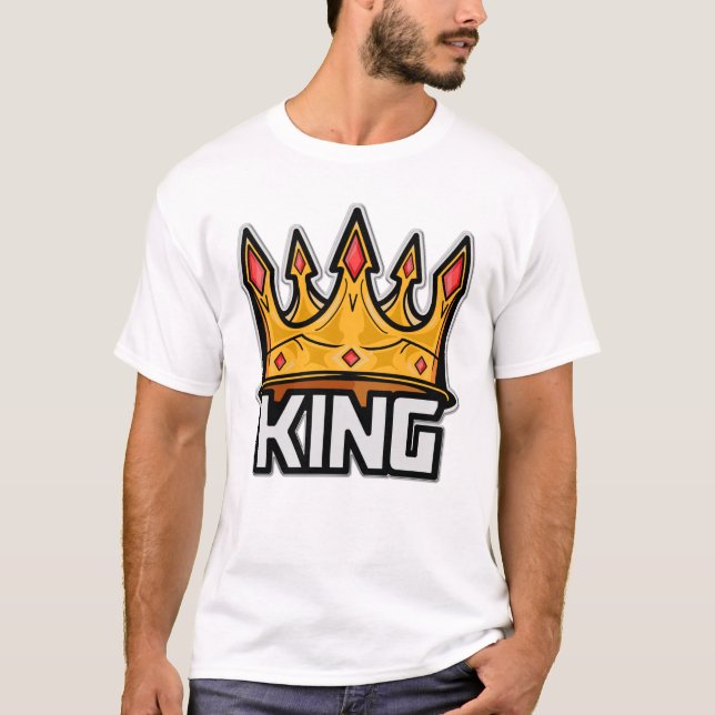 T-shirt King Crown élégant (Devant)
