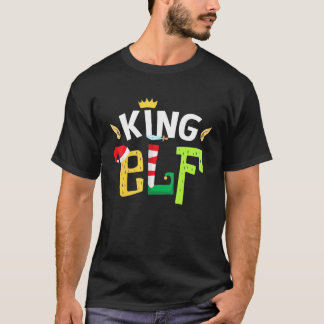 T-shirt King Elf Squad Famille Noël Matching Tee