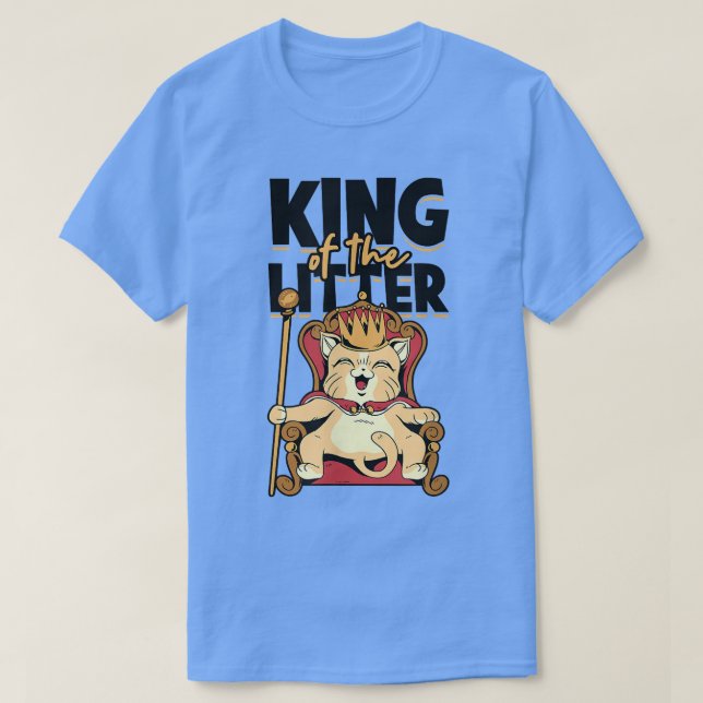 T-shirt King Litter Funny Kitty Chat Lover Kitty Chat P (Design devant)