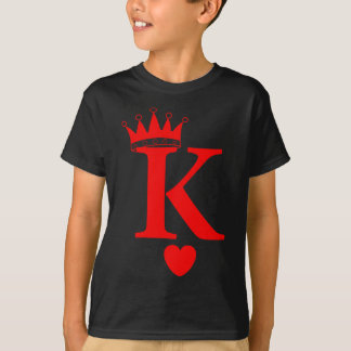 T-shirt King of Hearts, Queen of Hearts Jouer des cartes, 