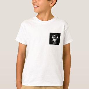 T-shirt KING" Vecteur Couronne - Gras Black & White Street