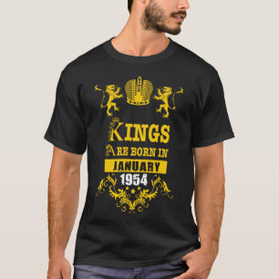 T-shirt Kings sont nés en Janvier 1954 Essential Gift