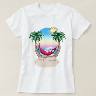 T-shirt KiniArt Bichon Frise Tropical Fun