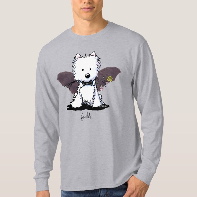 T-shirt KiniArt Halloween Westie Terrier (Devant)