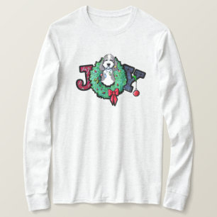 T-shirt KiniArt Parti Doodle Joie de Noël