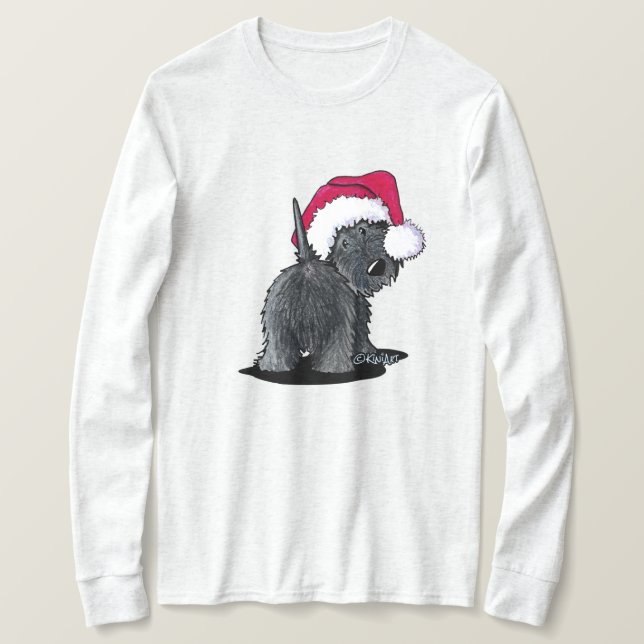 T-shirt KiniArt Scottish Moon Père Noël (Design devant)
