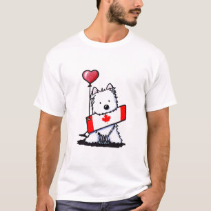 T-shirt KiniArt Westie canadien