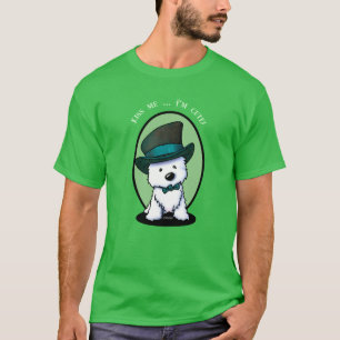 T-shirt KiniArt Westie Saint Patrick’s