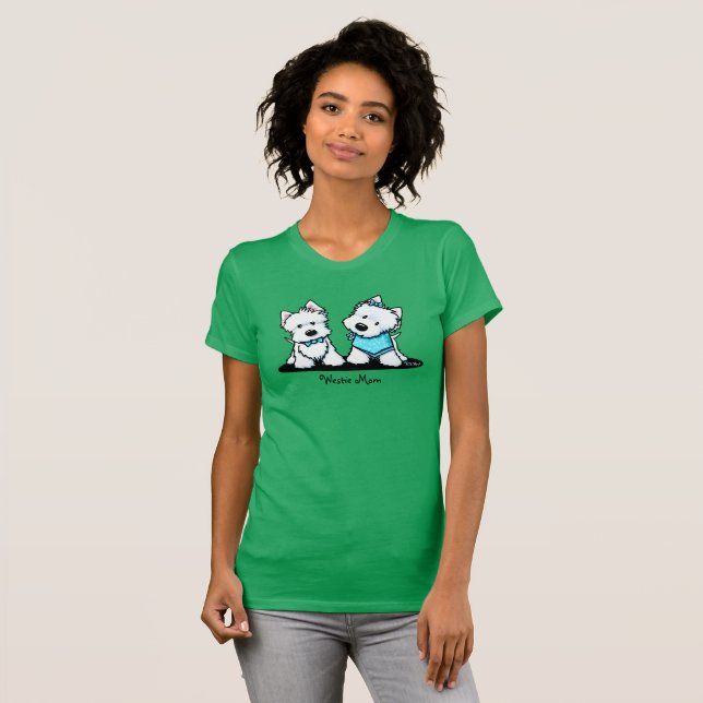 T-shirt KiniArt Westie Terriers (Devant entier)