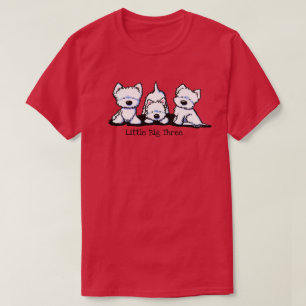 T-shirt KiniArt Westie Trio