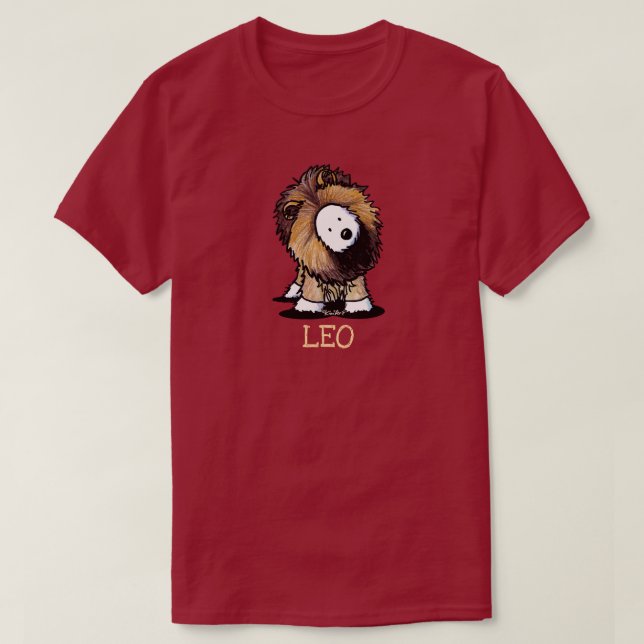 T-shirt KiniArt Westie Zodiac LEO Lion (Design devant)