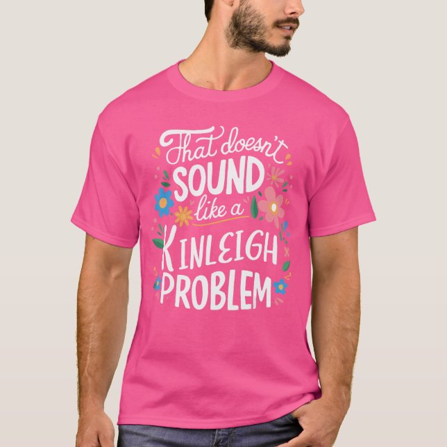T-shirt Kinleigh Personalized Cute Girls Kinleigh Name fri (Devant)