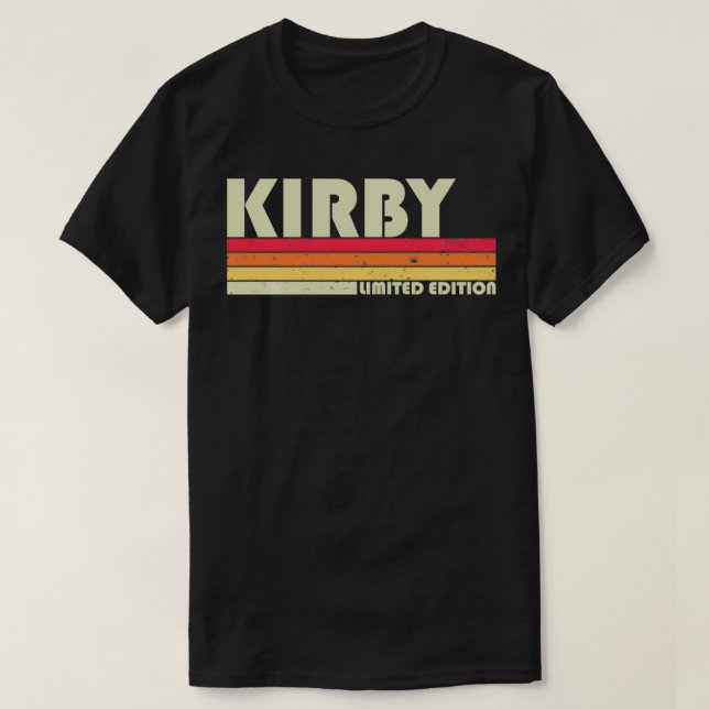 T-shirt KIRBY Nom du cadeau Personnalisé Funny Retro Vinta (Design devant)