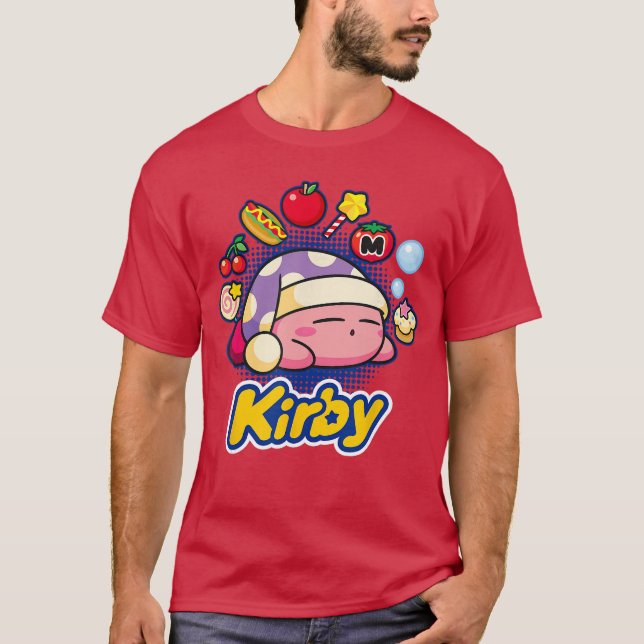 T-shirt Kirby Sleeping Dreaming About Manyasty Littlerinke (Devant)