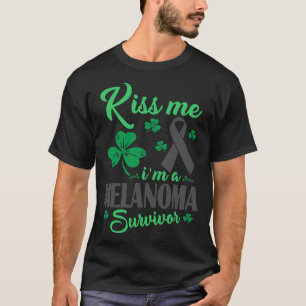 T-shirt Kiss Me Im Melanoma Survivante