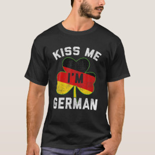 T-shirt Kiss Me Je suis Allemand St Patrick's Day Allemagn