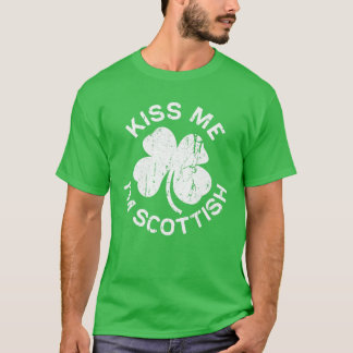 T-shirt Kiss Me Je suis écossais Saint Patrick Day Cadeau
