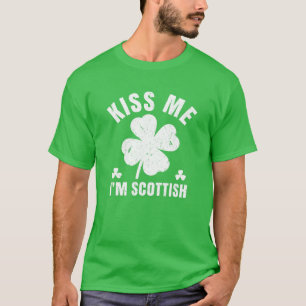 T-shirt Kiss Me Je suis écossais St Patrick's Day Scotland