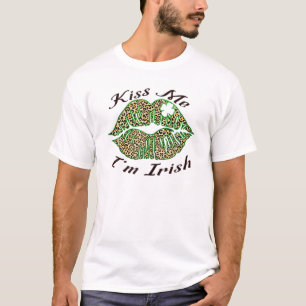 T-shirt Kiss Me Je suis Irlandais Saint Patrick Day Lucky