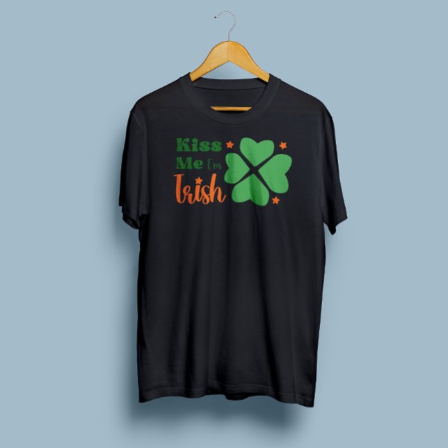 T-shirt Kiss Me Je suis Irlandais St. Patrick's Day (Créateur téléchargé)