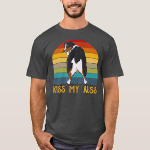 T-shirt Kiss My Auss Funny Aussie Maman Aussie Propriétair
