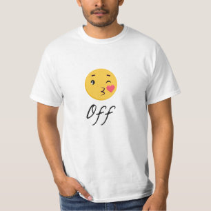 T-shirt Kiss Off Emoji Funny Trendy Populaire Cute