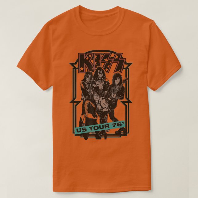 T-shirt KISS US Tour 1976 (Design devant)