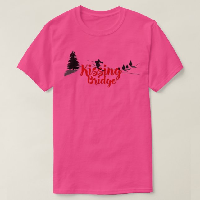 T-shirt Kissing Bridge Long Ski (Design devant)