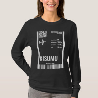 T-shirt Kisumu Kenya Carte d'Embarquement Billet de Compag