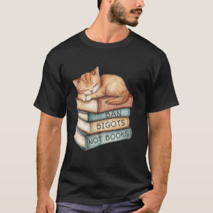 T-shirt Kit Anti-bigots Pas De Livres Chatons Endormis Vin