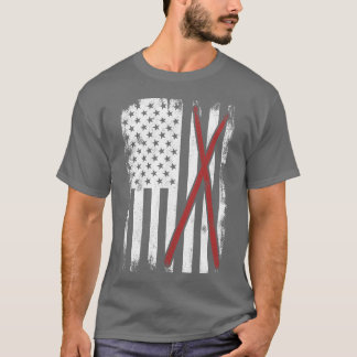 T-shirt Kit de batterie drapeau USA ami