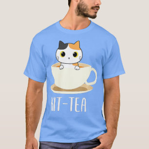 T-shirt Kit de chat pour femmes Thé amusant Amoureux des c