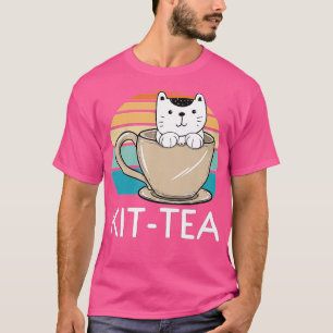 T-shirt Kit de chatThé drôle Amoureux des chats Cadeau Cut