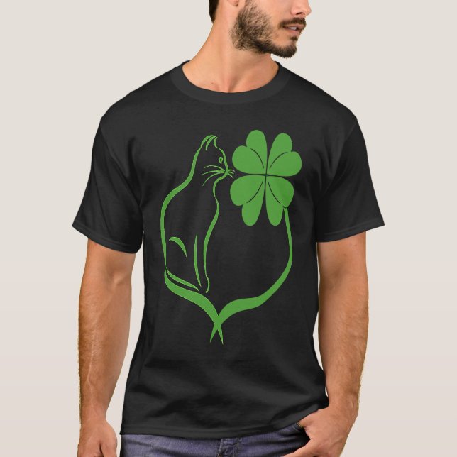 T-shirt Kit de Jour de la Saint Patrick Shamrock Silhouett (Devant)