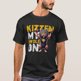 T-shirt Kit de travail My Swole sur travail Rétro Chat 3