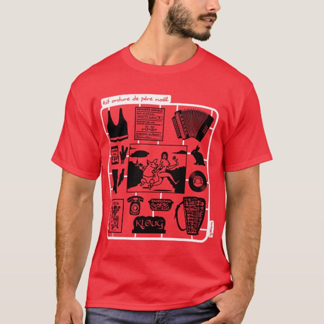 T-shirt Kit le père noël est une ordure (Devant)