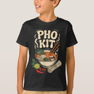 T-shirt Kit Pho Soupe vietnamienne aux nouilles bol Herbes
