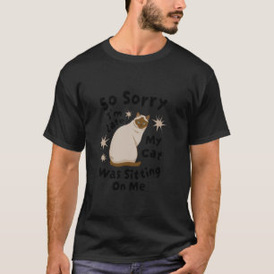 T-shirt Kit Siamois Chat Lettre Hommes Femmes Coloré